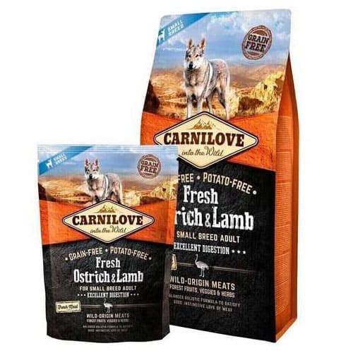 Сухий корм для собак Carnilove Fresh Ostrich & Lamb - 1
