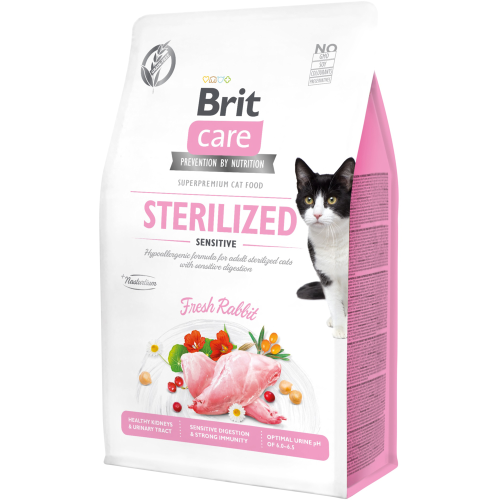 Сухой корм для котов Brit Care GF Sterilized Sensitive - 1