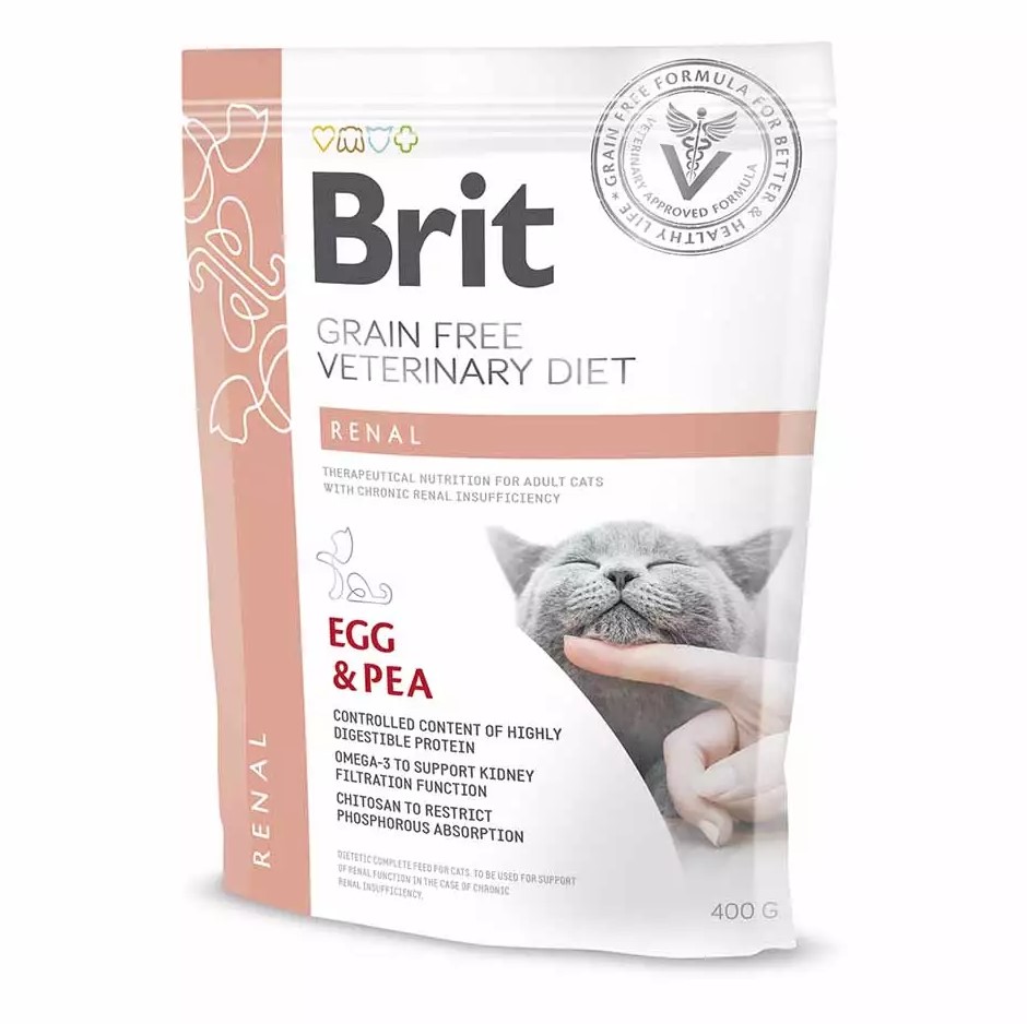 Лікувальний сухий корм для котів Brit VD Renal Cat - 1