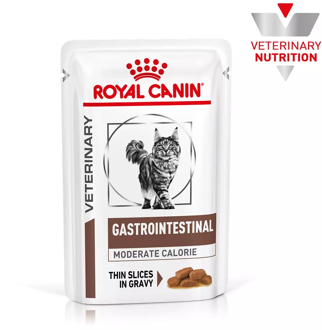 Лікувальний вологий корм для котів Royal Canin Gastrointestinal Moderate Calorie 85г - 1