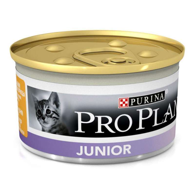 Вологий корм для кошенят Purina Pro Plan Junior з куркою - 1