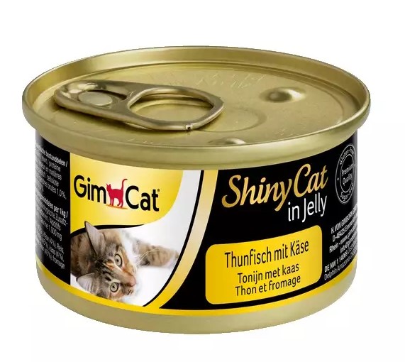 Вологий корм для котів Gimcat Adult Shiny Cat тунець і сир, 70г - 1