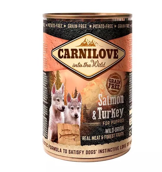Вологий корм для собак Carnilove Puppy Salmon&Turkey, 400 гр - 1