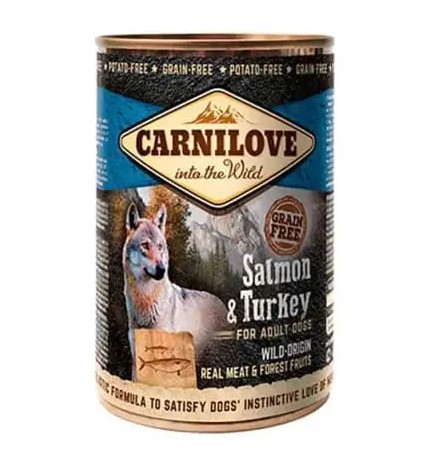 Вологий корм для собак Carnilove Adult Dogs Salmon&Turkey, 400 гр - 1