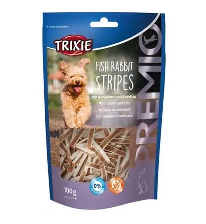 Ласощі для собак Trixie Premio Fish Rabbit Stripes, 100г - 1
