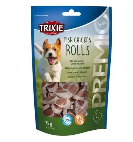 Ласощі для собак Trixie Premio Chicken and Pollock Rolls c куркою і Сайдою, 75г - 1