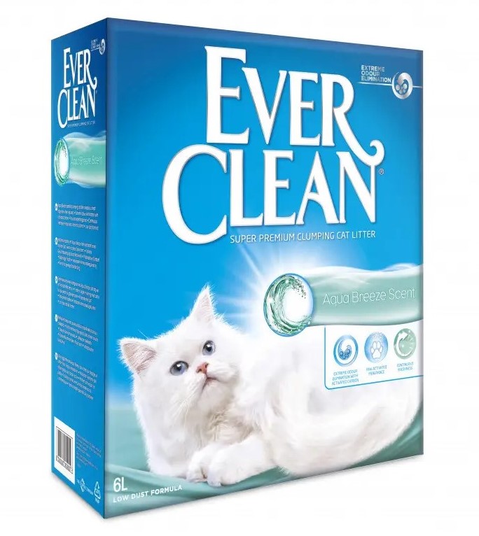 Наповнювач для котячого туалету Ever Clean Litterfree Paws Clumping з ароматом морської свіжості, 6л - 1