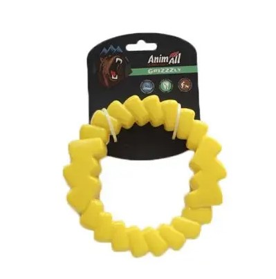 Іграшка-кільце для собак AnimAll AGrizZzly, жовте - 1
