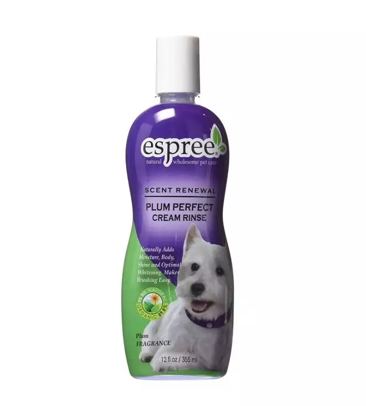 Кондиціонер для котів і собак Espree Plum Perfect Cream rinse зволоження та відновлення шерсті, 355м - 1