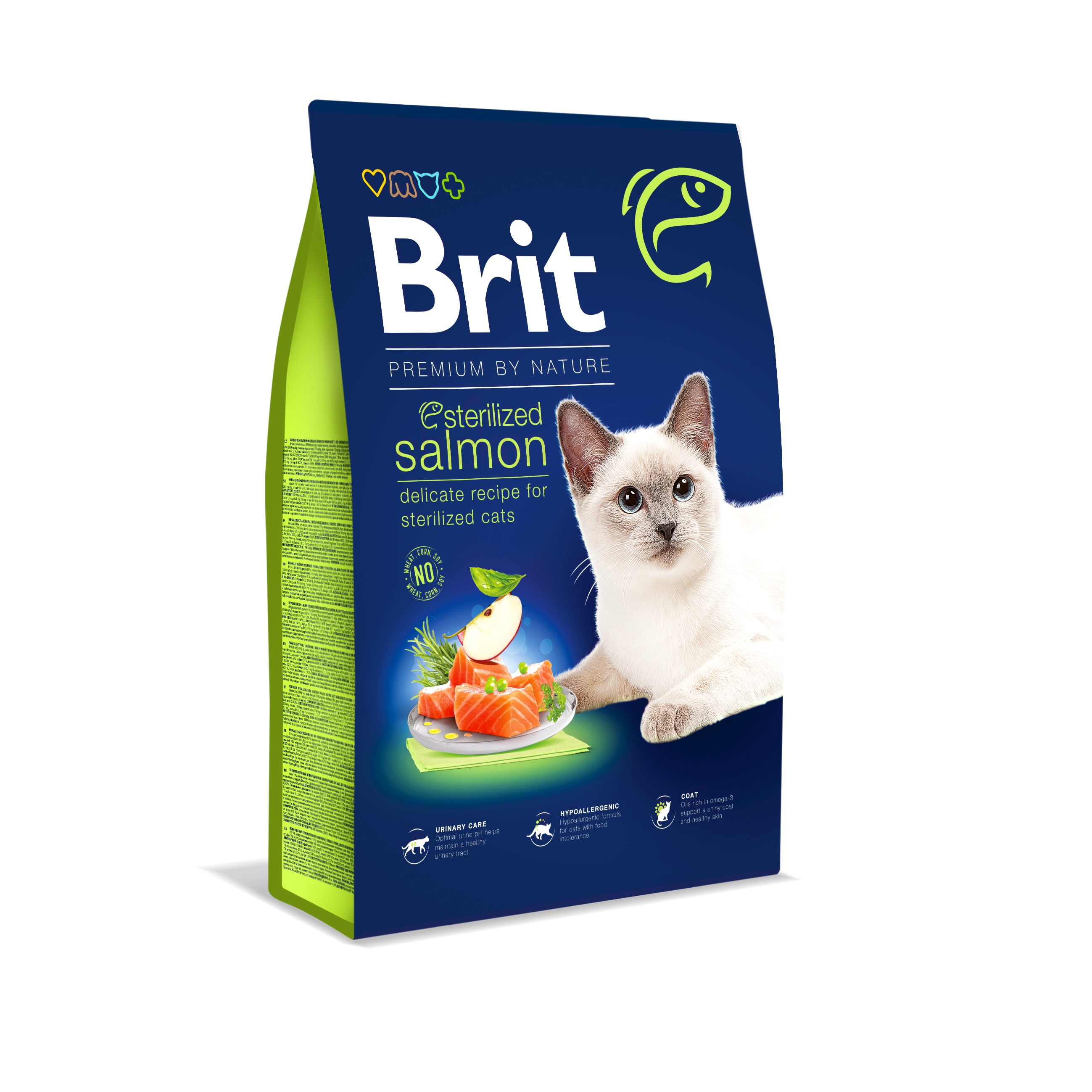 Сухий корм для котів Brit Premium by Nature Cat Sterilized  Salmon - 2