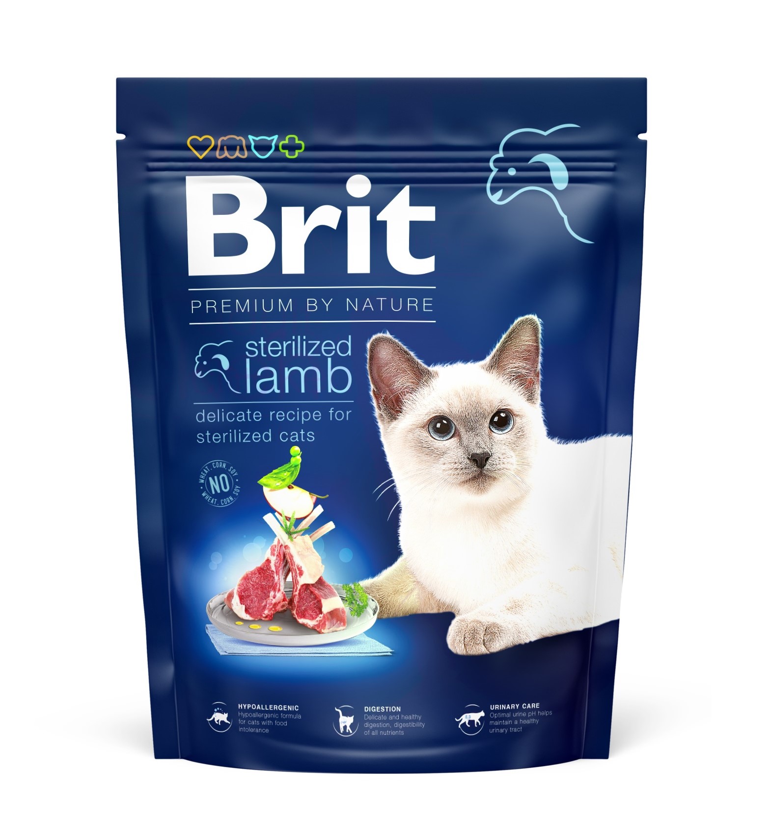 Сухий корм для котів Brit Premium by Nature Cat Sterilized Lamb - 1