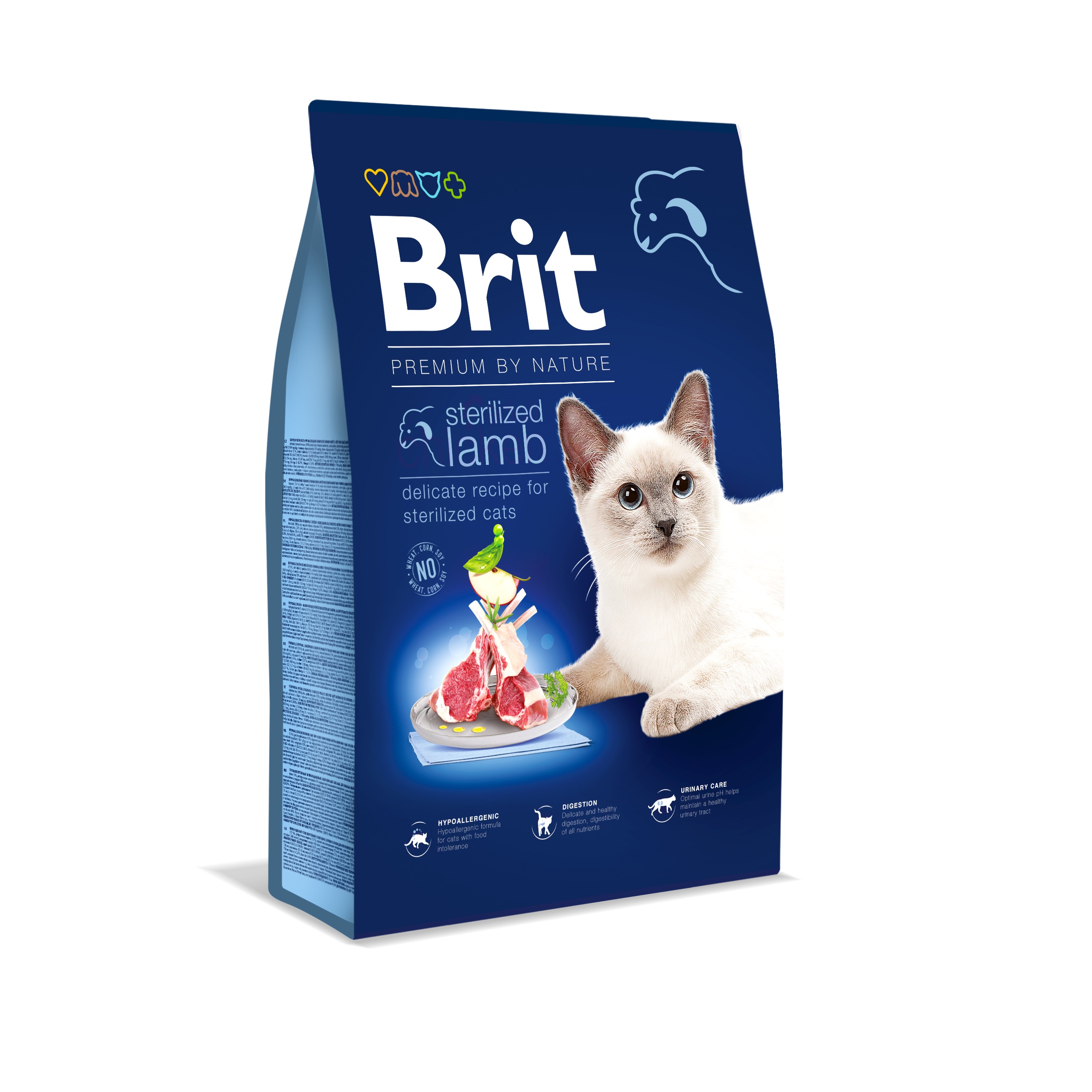 Сухий корм для котів Brit Premium by Nature Cat Sterilized Lamb - 2