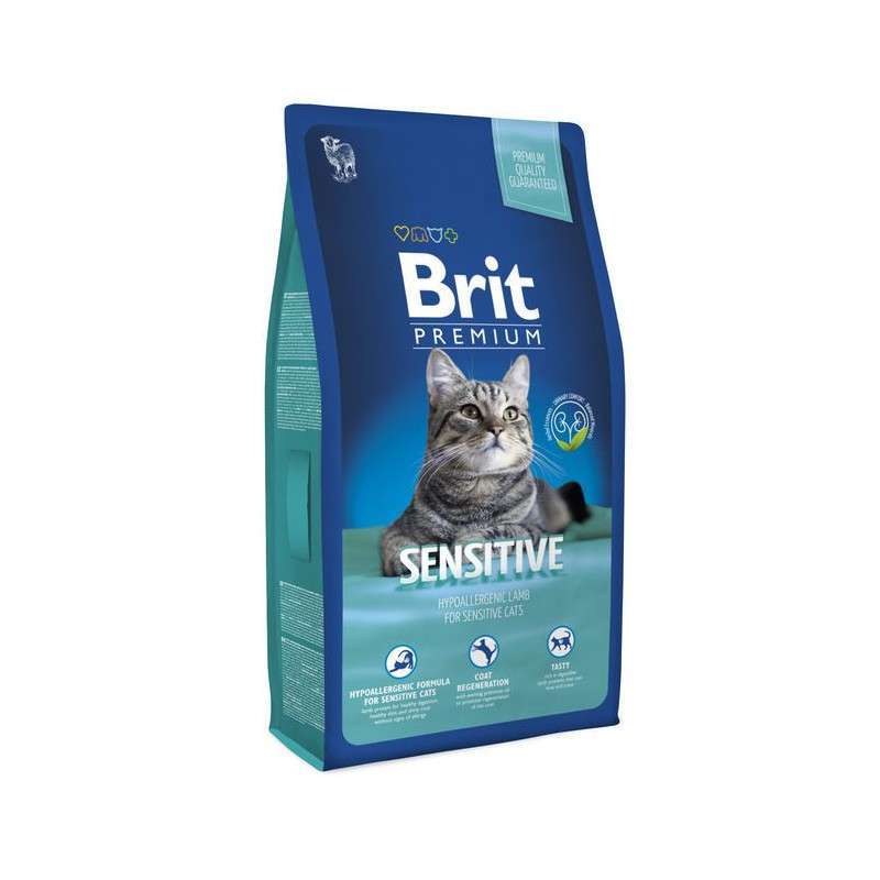 Сухий корм для котів Brit Premium Cat Sensitive - 2
