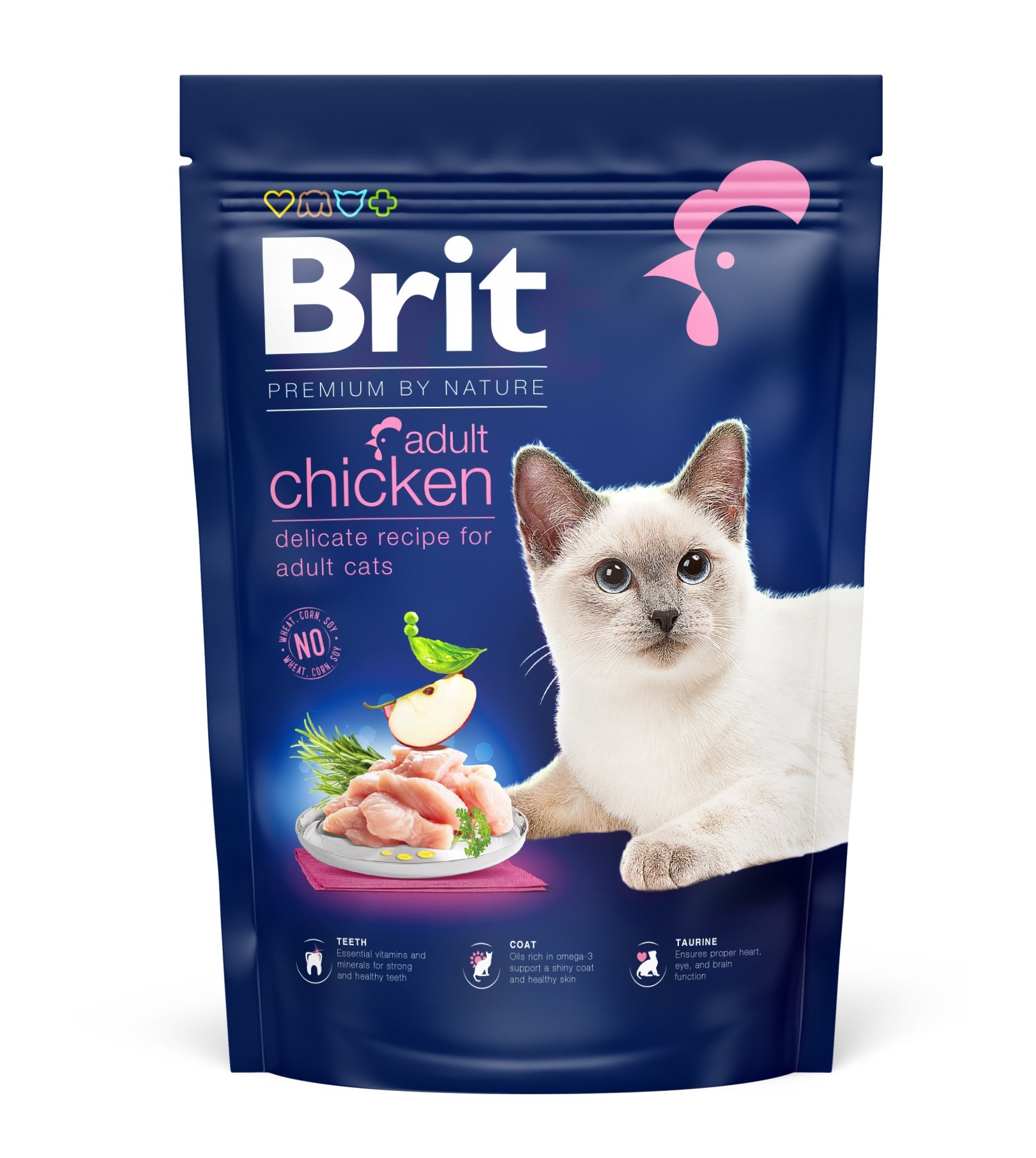 Сухий корм для котів Brit Premium by Nature Cat Adult Chicken - 1