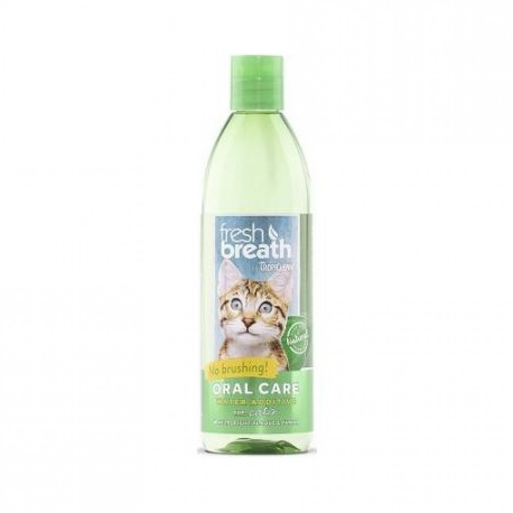 Добавка в воду для котів TropiClean Fresh Breath для щоденної гігієни порожнини рота, 473 мл - 1