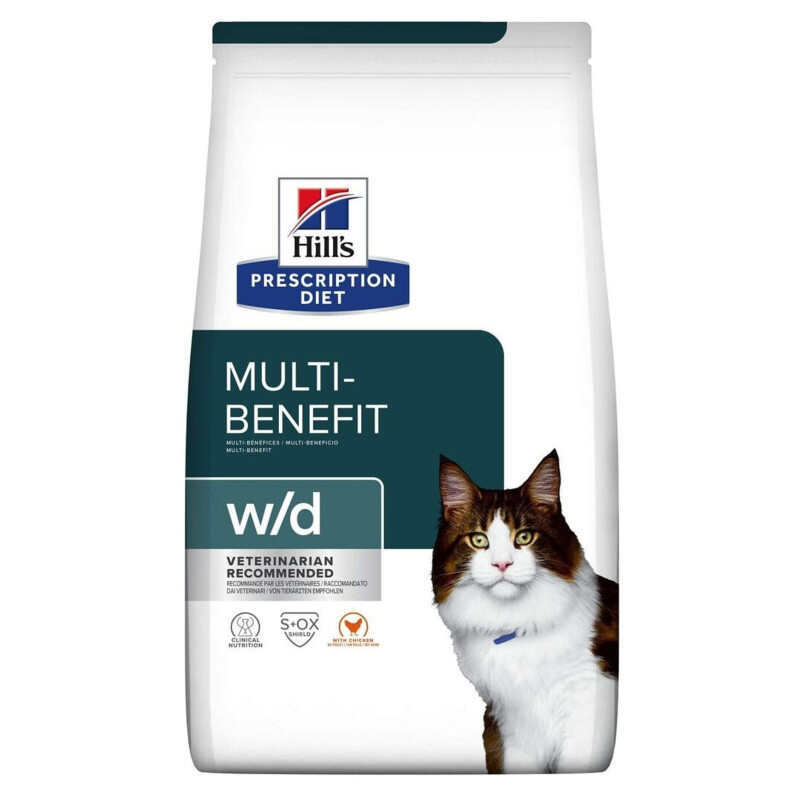 Лікувальний сухий корм для котів Hills Prescription Diet Feline w/d - 1