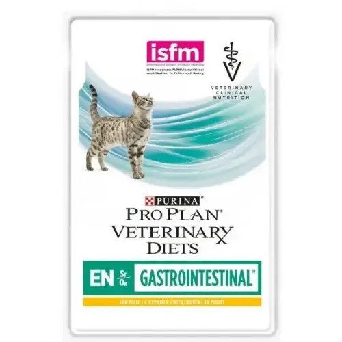 Лікувальний вологий корм для котів Purina Veterinary Diets EN- Gastrointestinal Feline з куркою, 85г - 1