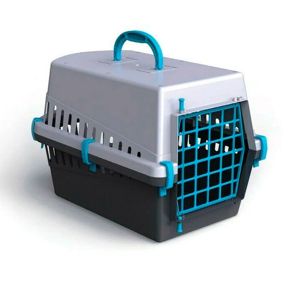 Переноска для котів та собак  Geoplast Black Edition, 50×33×32 см - 1