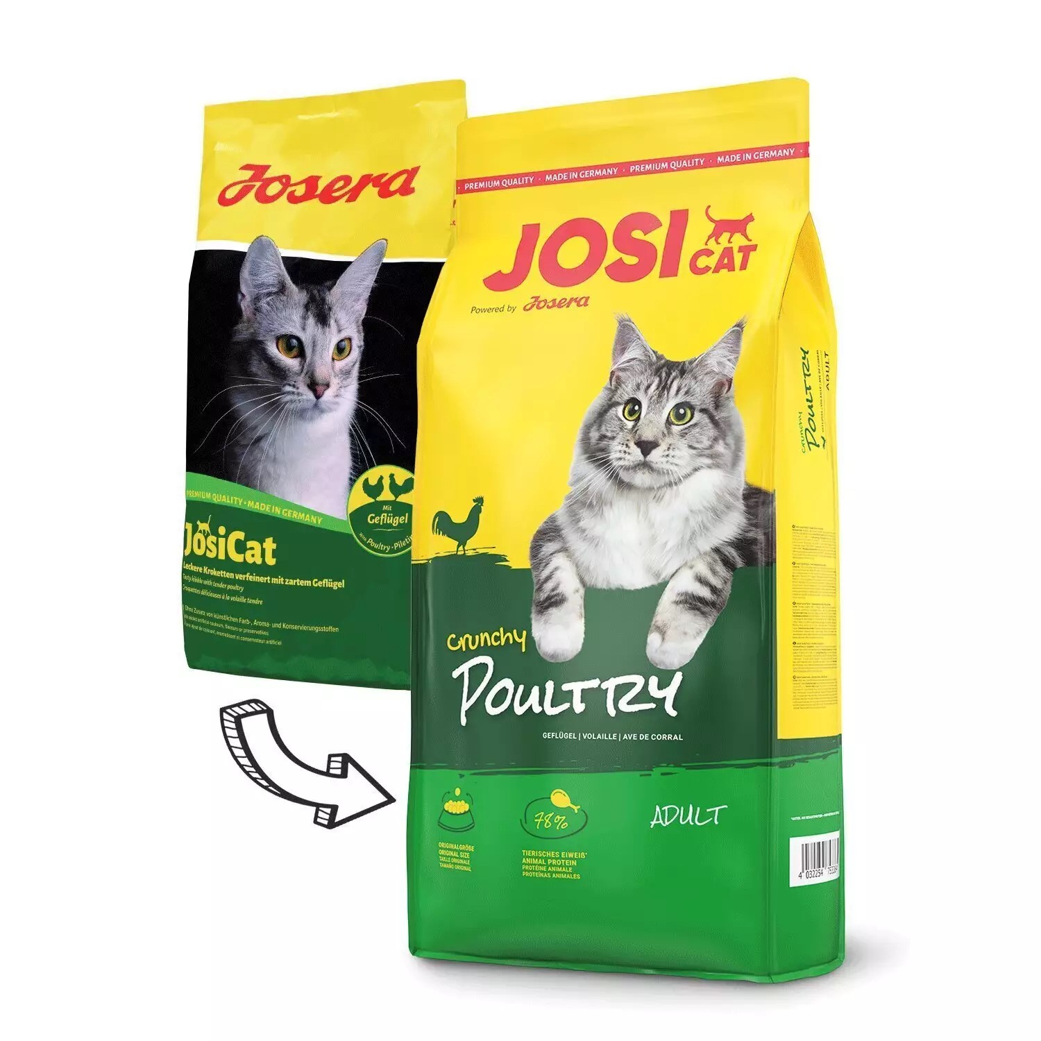 Сухой корм для котов Josera Adult Josi Cat Crunchy Poultry - 2