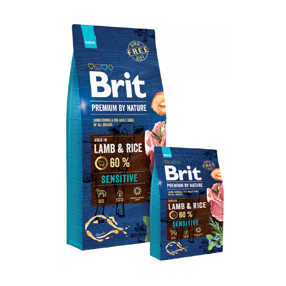 Сухий корм для собак Brit Premium Dog Sensitive Lamb - 2
