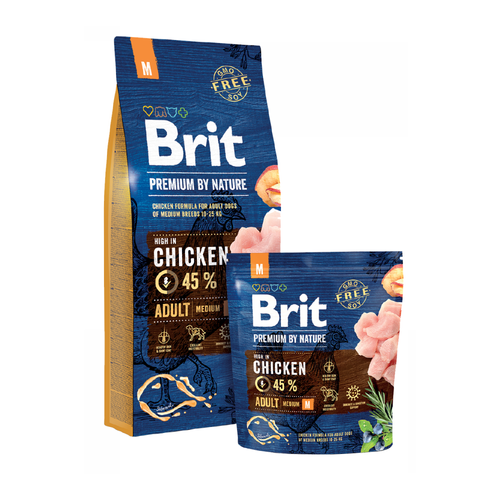 Сухий корм для собак Brit Premium Adult Medium Breed - 2