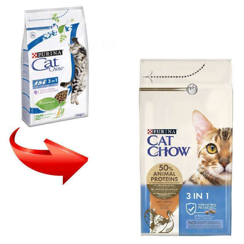 Сухий корм для котів Purina Cat Chow Feline 3in1 - 2
