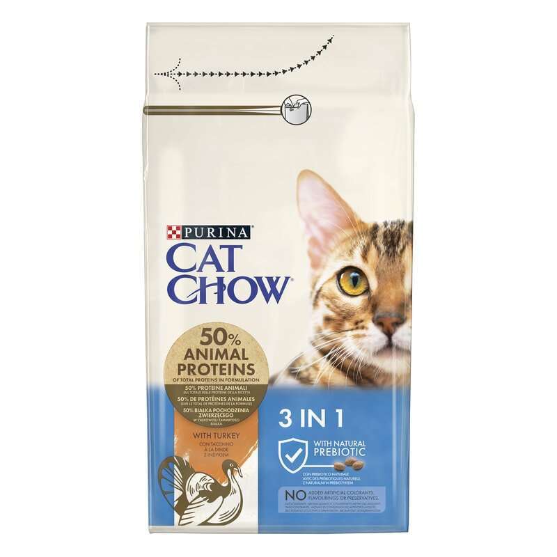 Сухий корм для котів Purina Cat Chow Feline 3in1 - 3