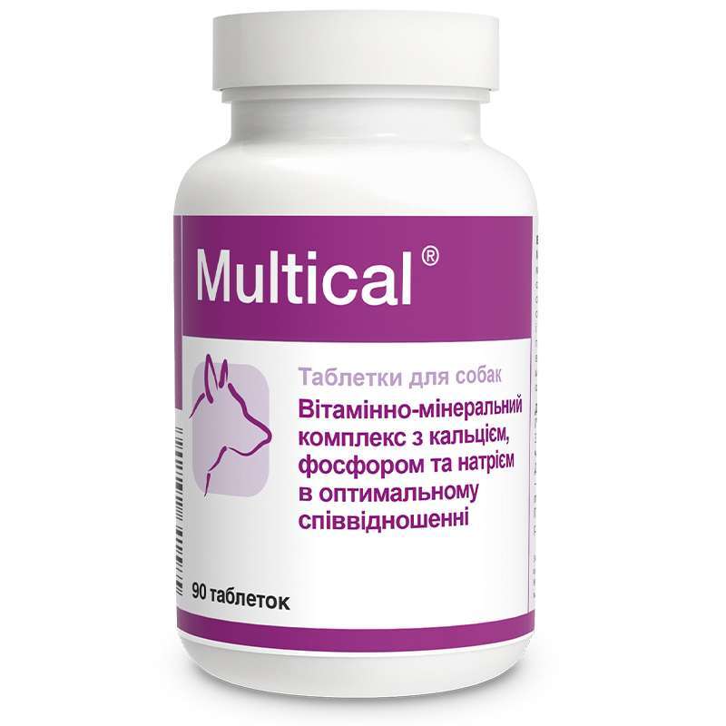 Вітамінно-мінеральний комплекс для собак малих порід Dolfos Multical, 90шт - 1