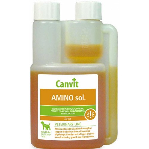 Імуномодулятор для всіх видів тварин Canvit Biofaktory Аміносол, 250мл - 1