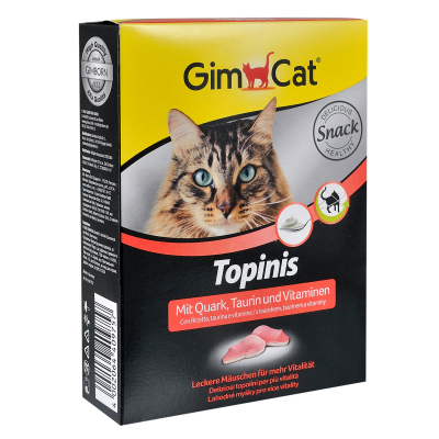 Витамины для кошек Gimpet Topinis, с творогом, 220г - 1